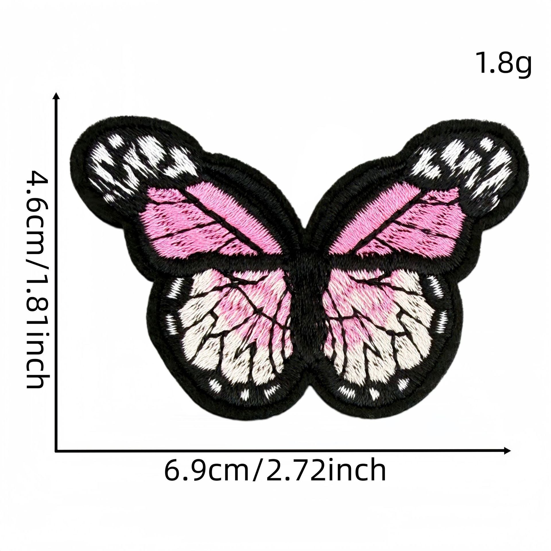 colorful butterfly embroidered patches multicolor design iron on