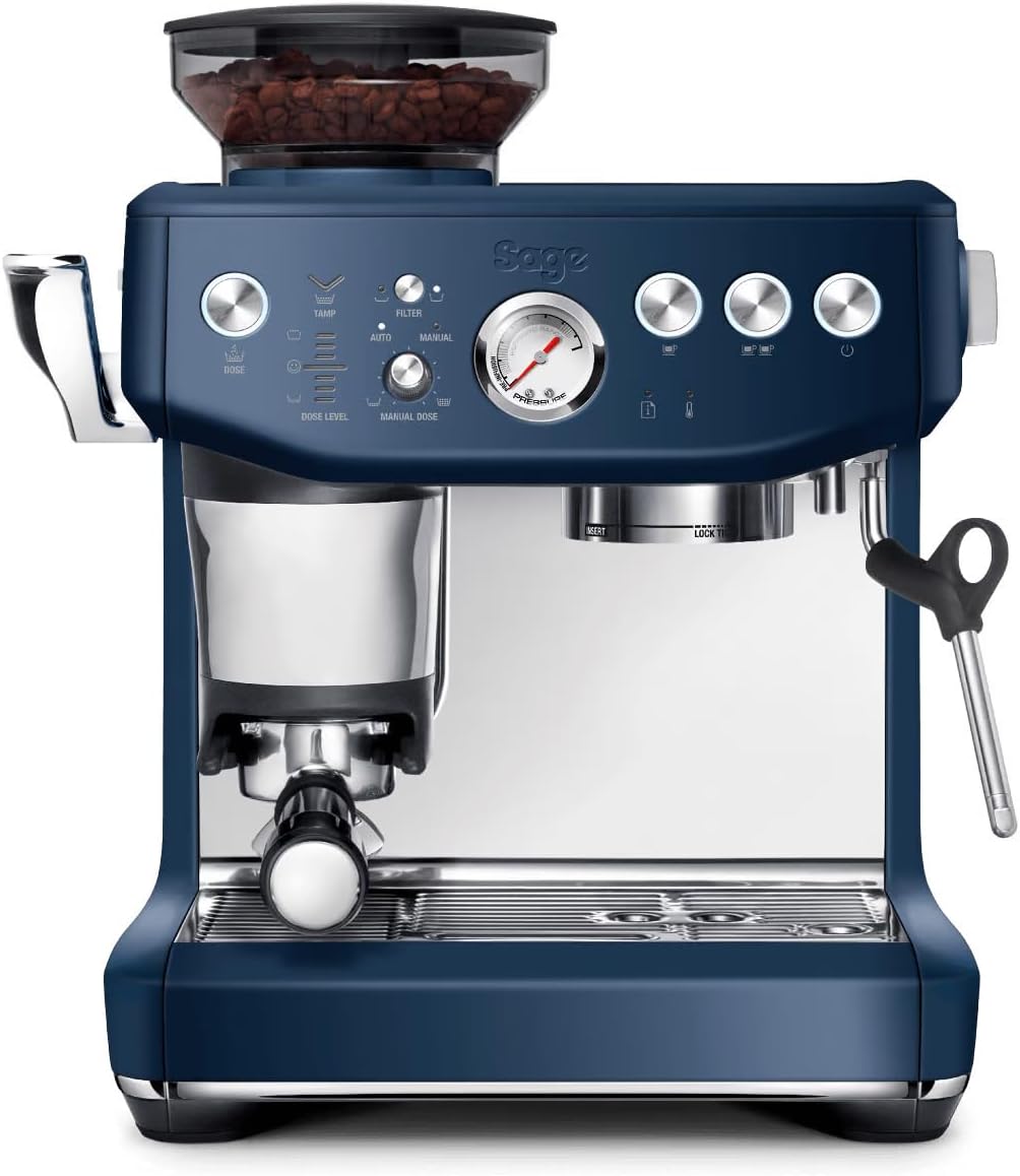 2026 Machine à Café Expresso avec Broyeur Intégré & Mousseur à Lait – Sage Barista Express Impress – Acier Inoxydable Brossé, Expérience Barista à Domicile