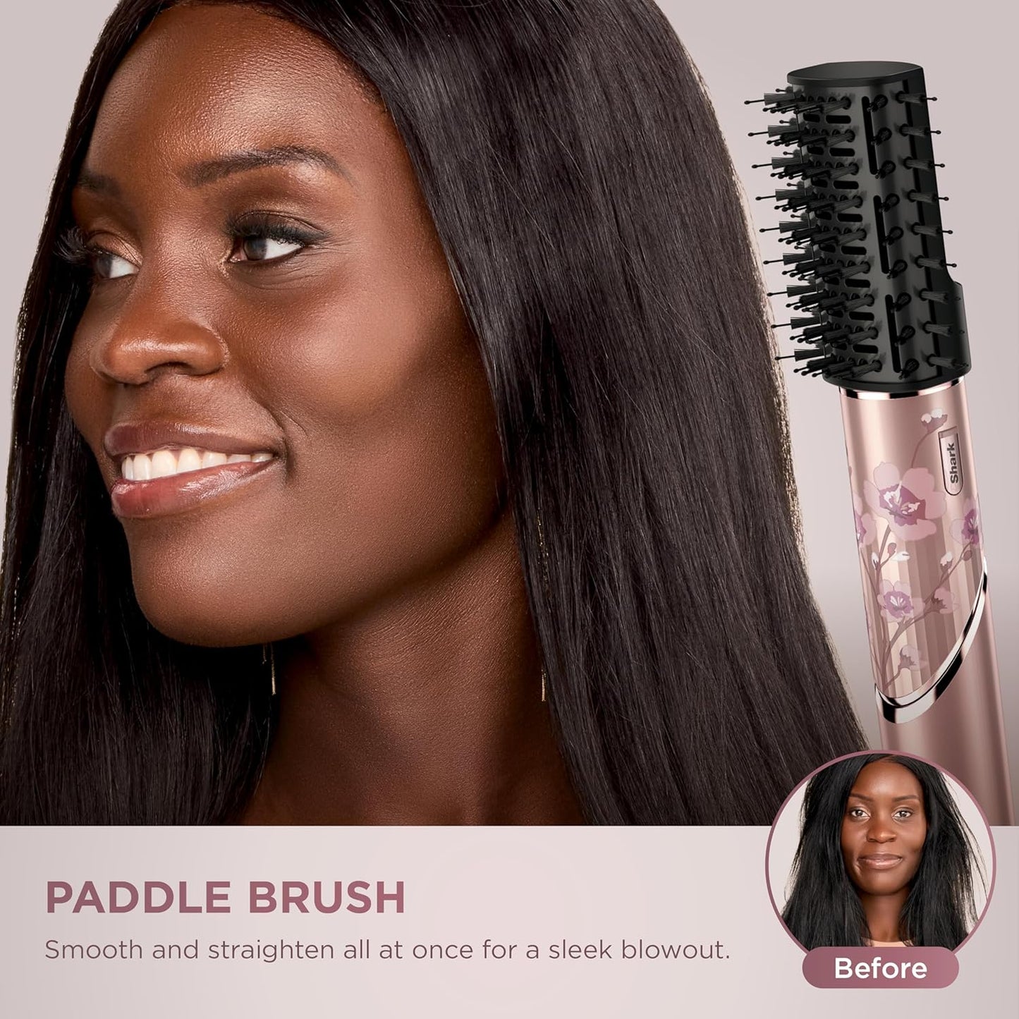 2026 Système de coiffage et de séchage Shark HD430 FlexStyle, sèche-cheveux brosse puissant et multi-styler avec boucleurs Auto-Wrap, brosse plate, brosse ovale et embout concentrateur, coloris Stone