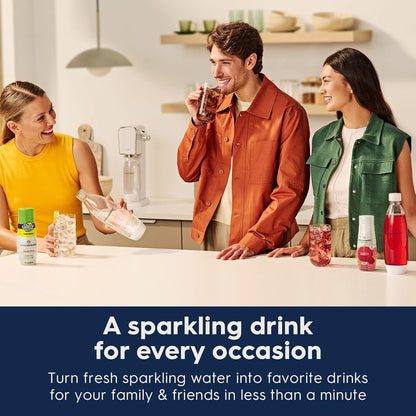 2026 SodaStream Terra Machine à Eau Pétillante Bundle (Noir), avec CO2, Bouteilles Compatibles Lave-Vaisselle et Arômes Bubly Drops