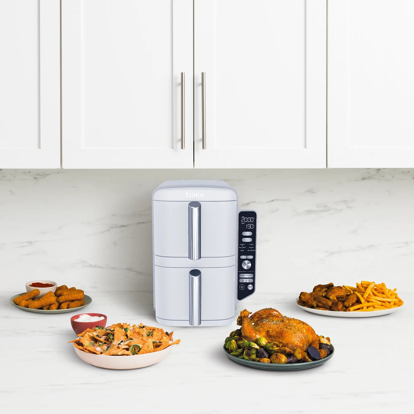 2026 Friteuse à Air Ninja DoubleStack XXXL 9,5 L à 2 Tiroirs