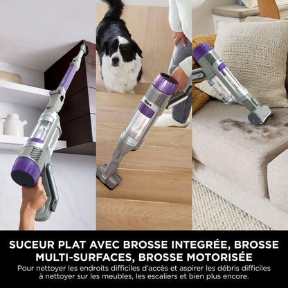 Shark Detect Clean & Empty IW3612AMZEU, Aspirateur sans Fil, Blanc, 240 W, 2 liters