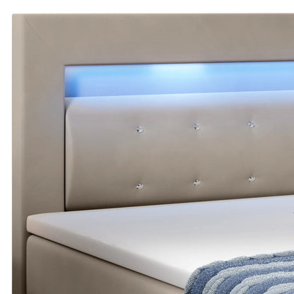 Lit à sommier Boxspring Vancouver 2026 - tissu