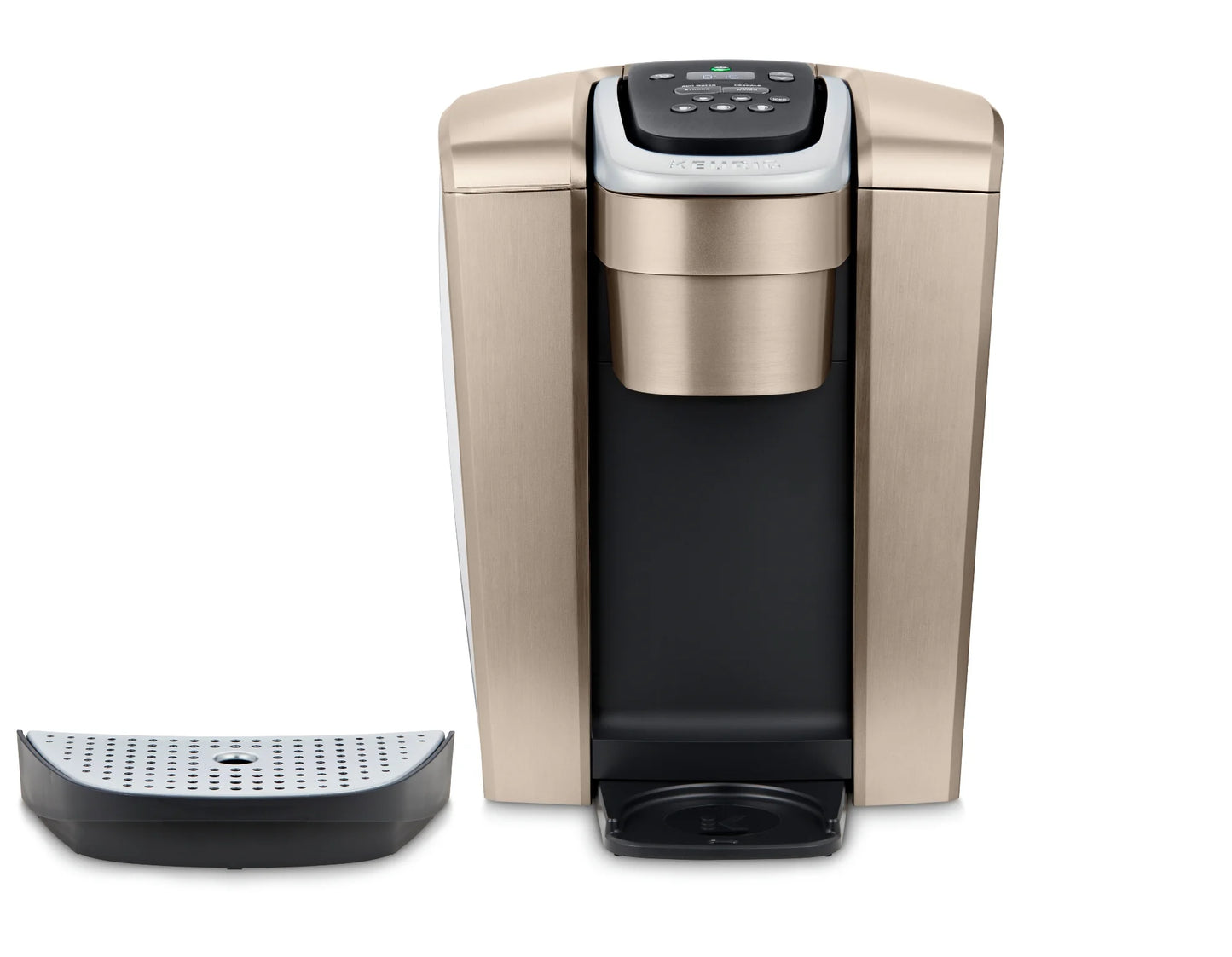 2026 Keurig K-Elite – Machine à Café à Dosettes K-Cup à Portion Unique, Finition Brossée Slate, Programmable pour Café Chaud et Glacé