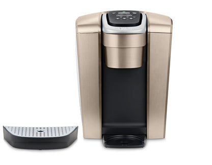 2026 Keurig K-Elite – Machine à Café à Dosettes K-Cup à Portion Unique, Finition Brossée Slate, Programmable pour Café Chaud et Glacé