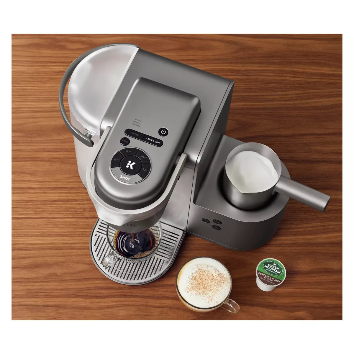 2026 Keurig K-Café Édition Spéciale – Machine à Café à Dosettes K-Cup pour Café, Latte et Cappuccino, Finition Nickel