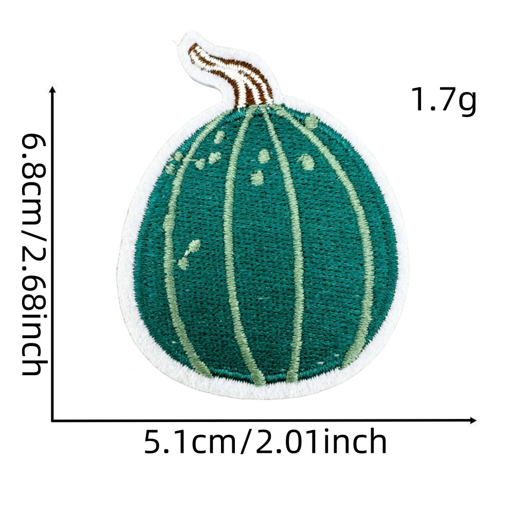 autumn harvest embroidered patches fall seasonal design iron on