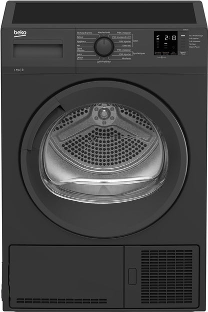 Sèche-linge BEKO DCB912A Anthracite à condensation 9 Kg Eco Sense 110l