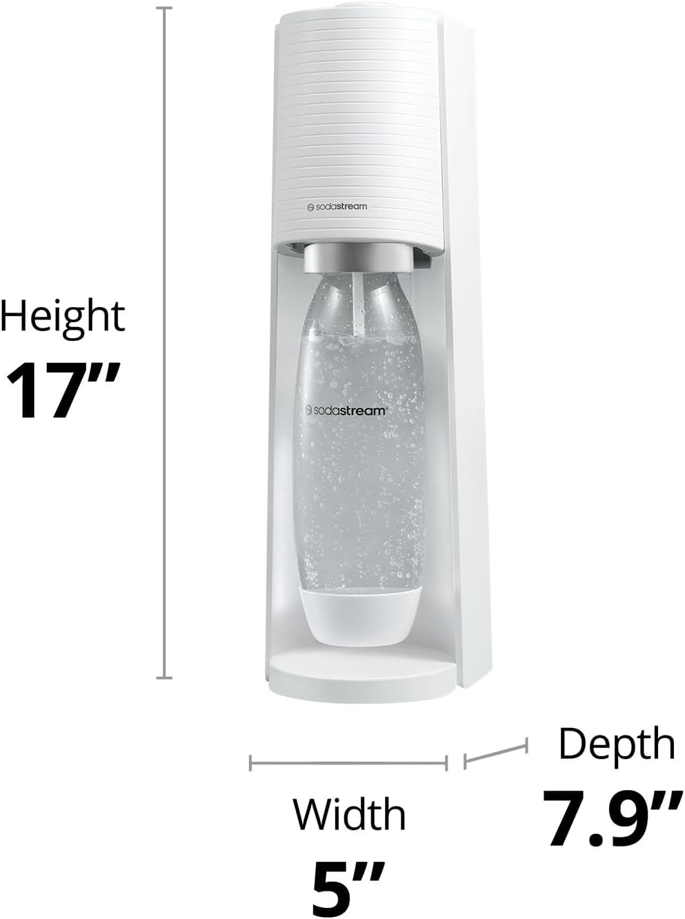 2026 SodaStream Terra Machine à Eau Pétillante Bundle (Noir), avec CO2, Bouteilles Compatibles Lave-Vaisselle et Arômes Bubly Drops