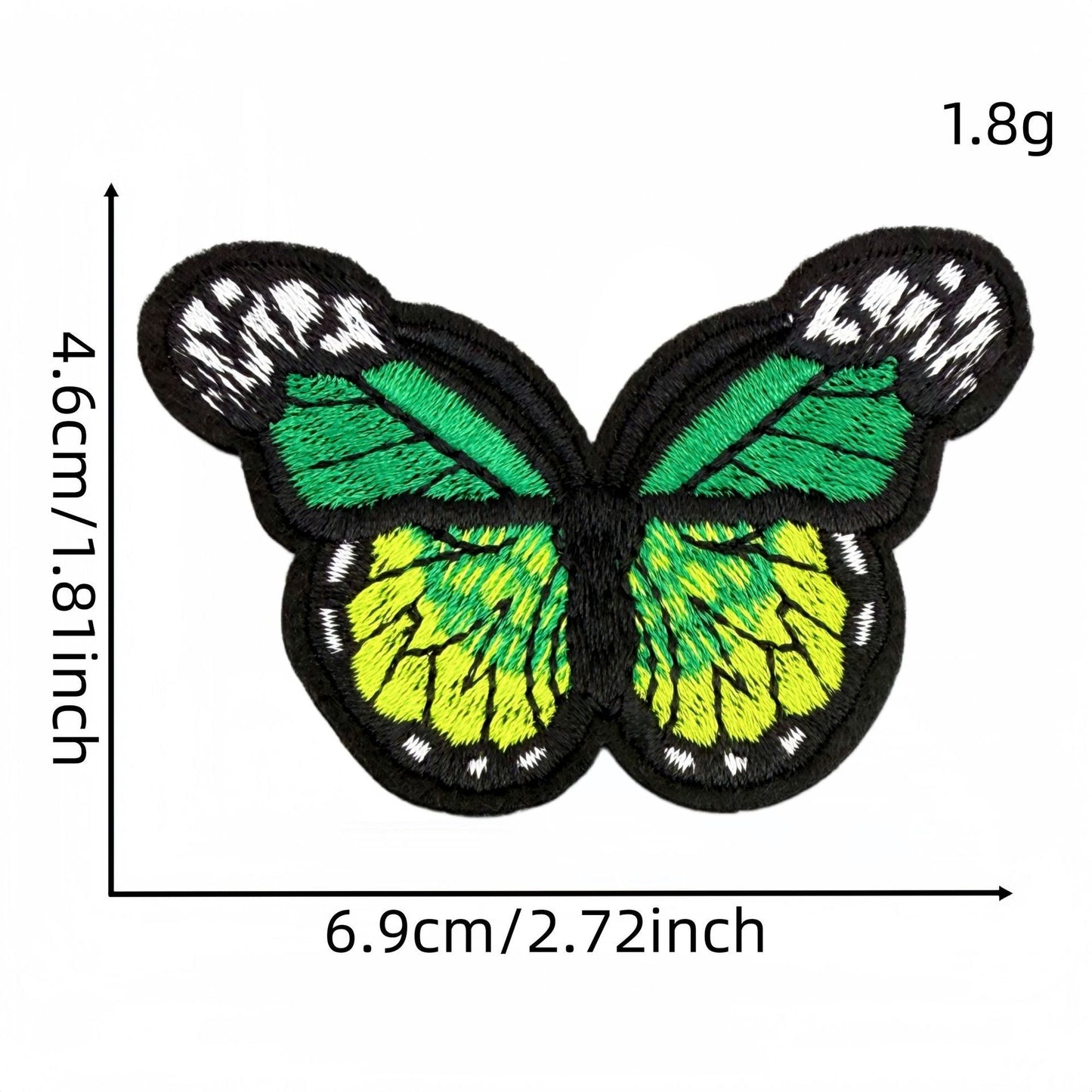 colorful butterfly embroidered patches multicolor design iron on