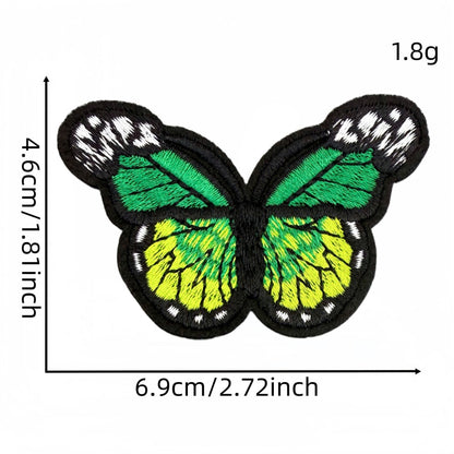 colorful butterfly embroidered patches multicolor design iron on
