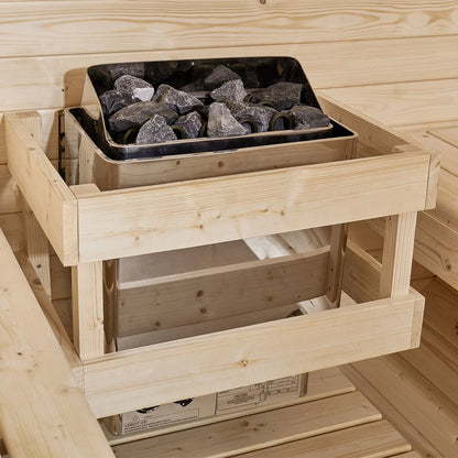 Sauna tonneau 2026 au Spitzberg avec four à sauna