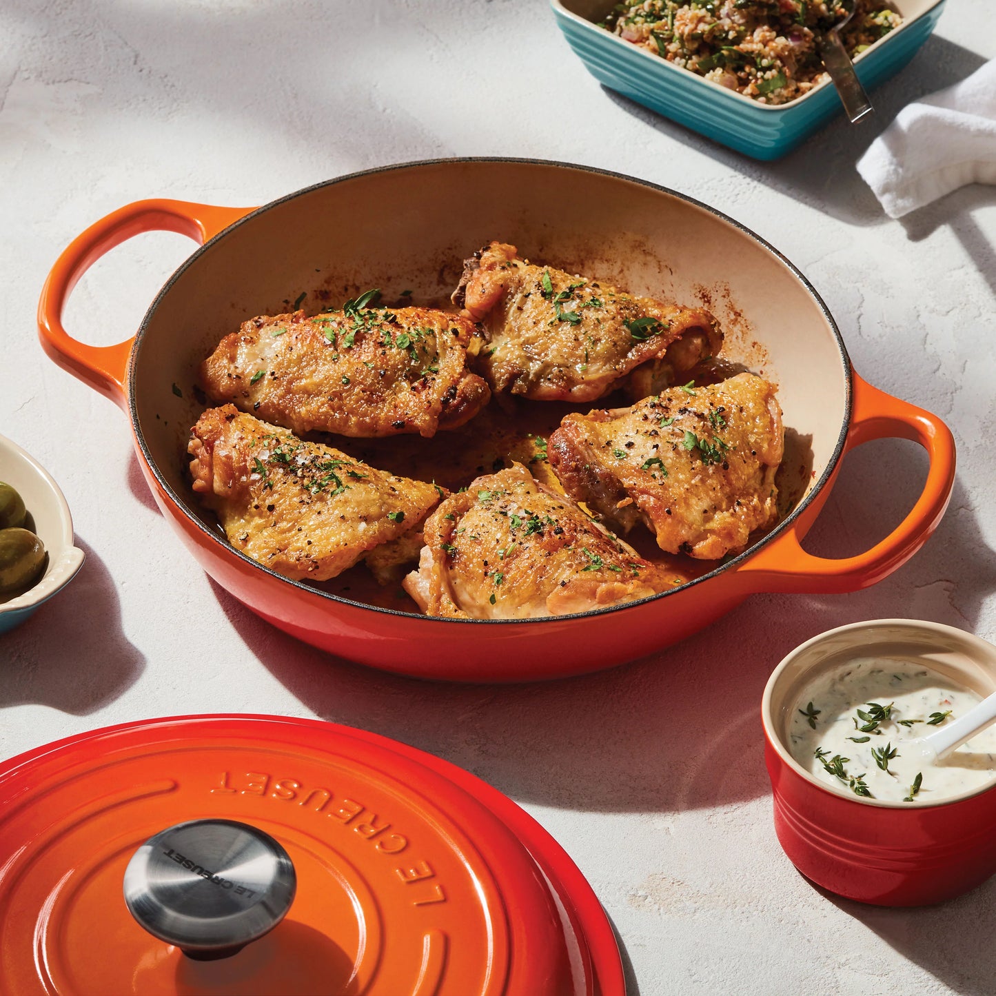 2026 Le Creuset Signature Cocotte en Fonte Émaillée 5 Quart – Couleur Flamme