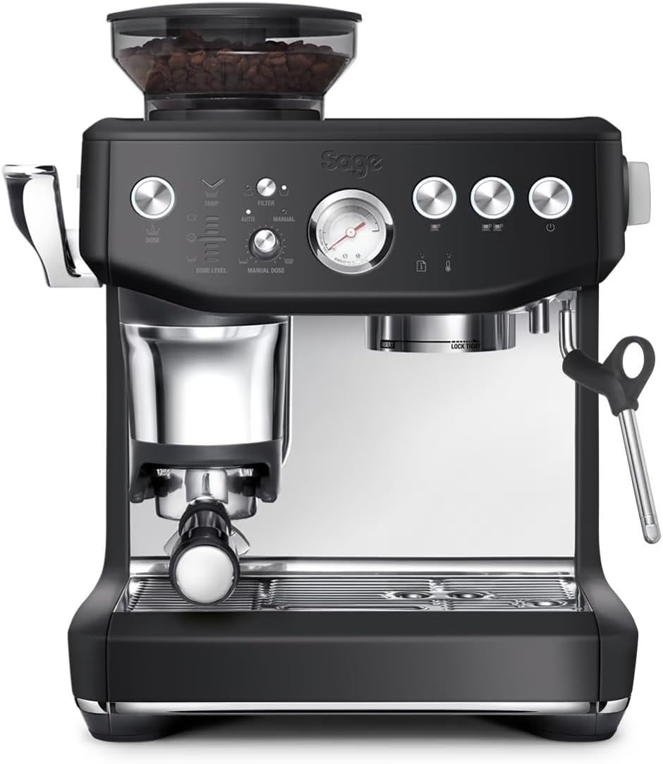 2026 Machine à Café Expresso avec Broyeur Intégré & Mousseur à Lait – Sage Barista Express Impress – Acier Inoxydable Brossé, Expérience Barista à Domicile
