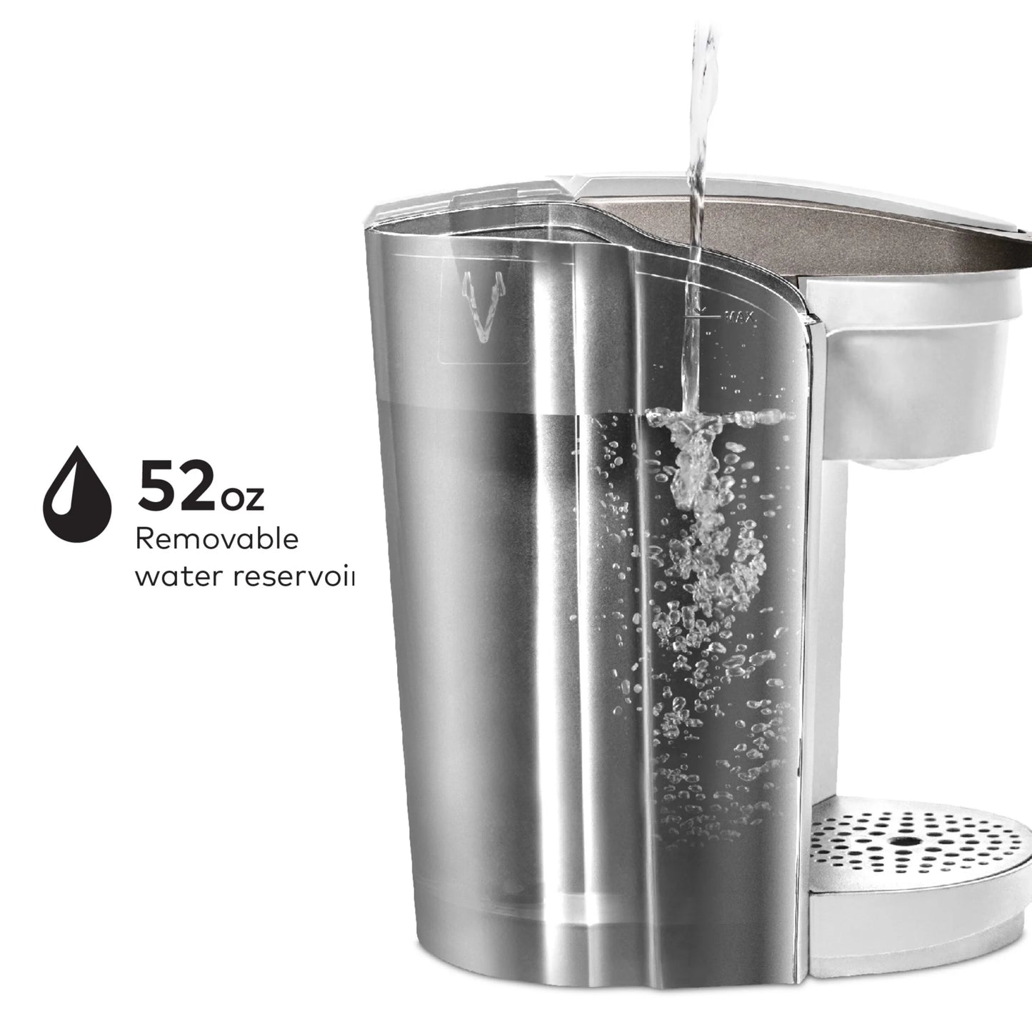 2026 Keurig K-Select Machine à Café à Dosettes K-Cup à Usage Unique, Édition Matte White – Infuseur Simple, Fonction Strong Brew et Réservoir 52 oz