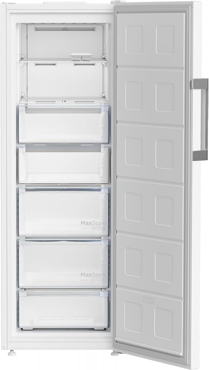 Congélateur armoire pose libre - BEKO - B3RFNE294W - Froid ventilé - E - 260 L - Autonomie : 11 h - 75,4 x 59,7 x 170,5 cm - Blanc