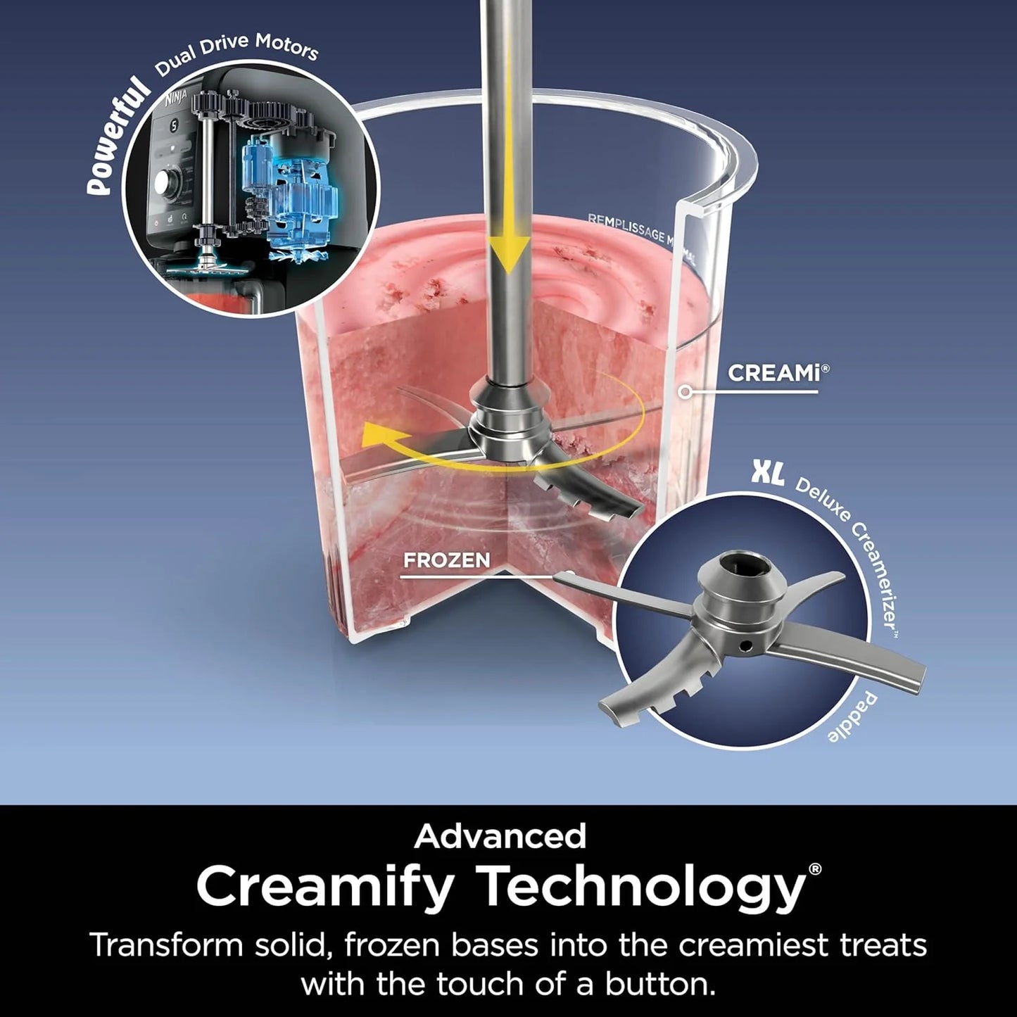 2026 Machine à desserts glacés 11-en-1 Ninja CREAMi Deluxe pour glaces, sorbets et créations gourmandes