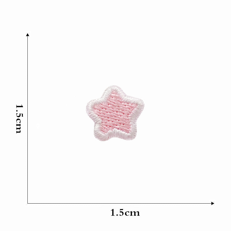 star rainbow embroidered patches peel and stick self adhesive