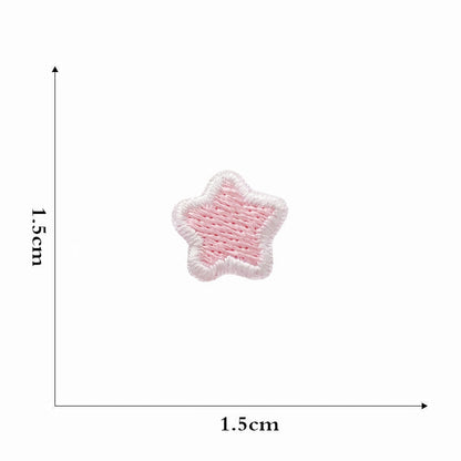 star rainbow embroidered patches peel and stick self adhesive