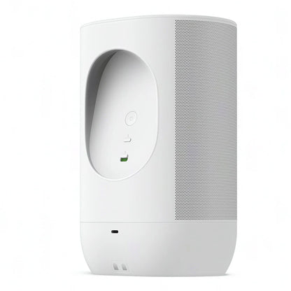 2026 Sonos Move 2 – Enceinte Portable Intelligente Blanche avec Batterie 24 Heures, Bluetooth et Wi-Fi, Résistante à l’Eau, Son Stéréo Puissant et Commande Vocale