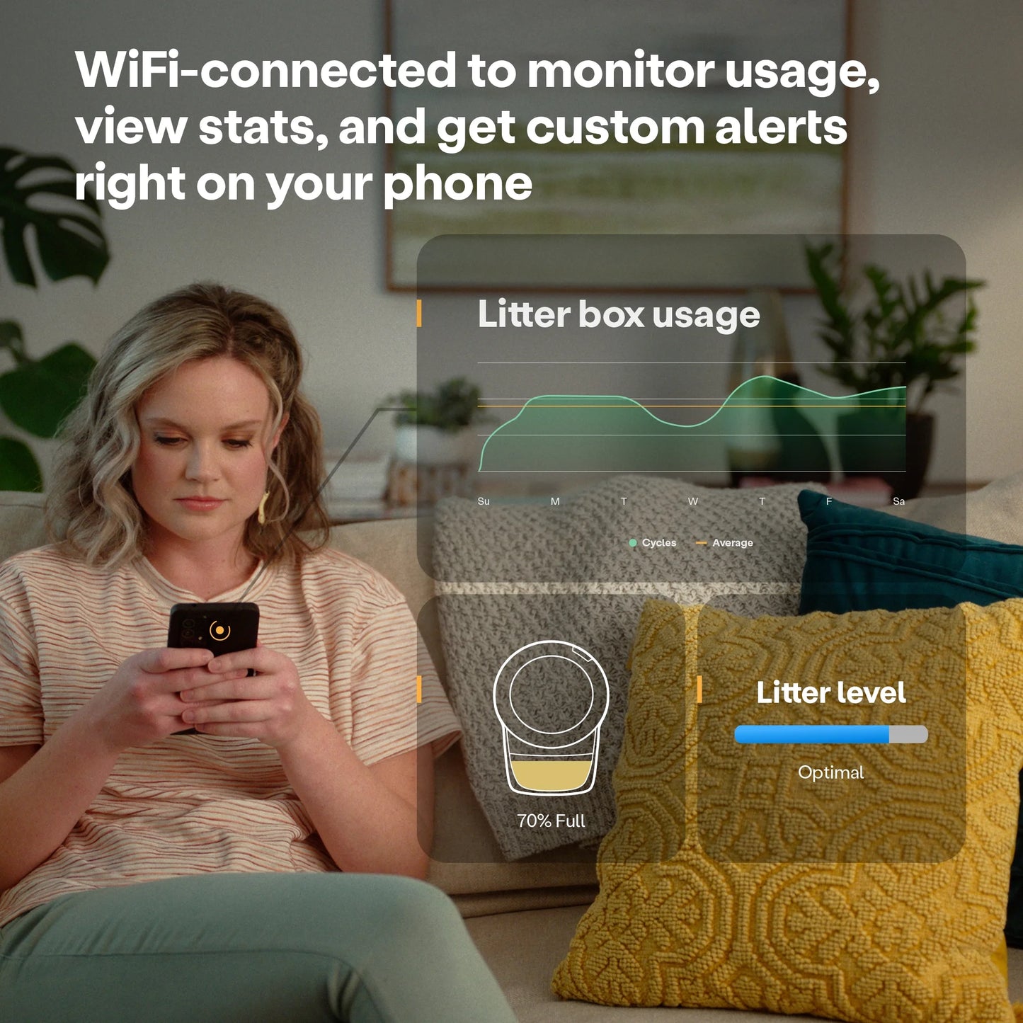 2026 Whisker Litter-Robot 4 avec Marchepied – Bac à Litière Automatique Auto-nettoyant pour Chats, Noir, Technologie Avancée pour un Confort Optimal et Contrôle Intelligent des Déchets