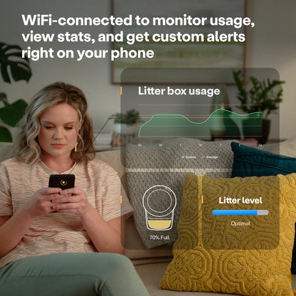 2026 Whisker Litter-Robot 4 avec Marchepied – Bac à Litière Automatique Auto-nettoyant pour Chats, Noir, Technologie Avancée pour un Confort Optimal et Contrôle Intelligent des Déchets
