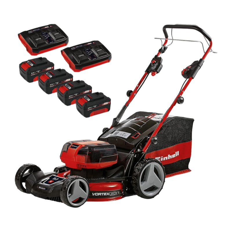 2026 Einhell Professional GP-CM 36/47 S HW – Tondeuse Gazon Sans Fil 36V, Autotractée, Moteur Sans Charbon, Édition Limitée avec 4 Batteries 4,0Ah