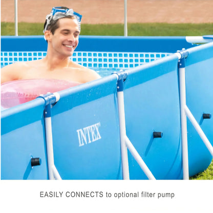 2026 Intex Piscine Rectangulaire 450×220×84 cm – Cadre Acier Résistant, PVC 3 Couches, Édition Limitée