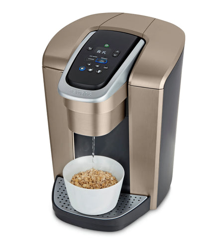 2026 Keurig K-Elite – Machine à Café à Dosettes K-Cup à Portion Unique, Finition Brossée Slate, Programmable pour Café Chaud et Glacé