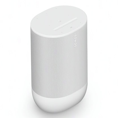2026 Sonos Move 2 – Enceinte Portable Intelligente Blanche avec Batterie 24 Heures, Bluetooth et Wi-Fi, Résistante à l’Eau, Son Stéréo Puissant et Commande Vocale