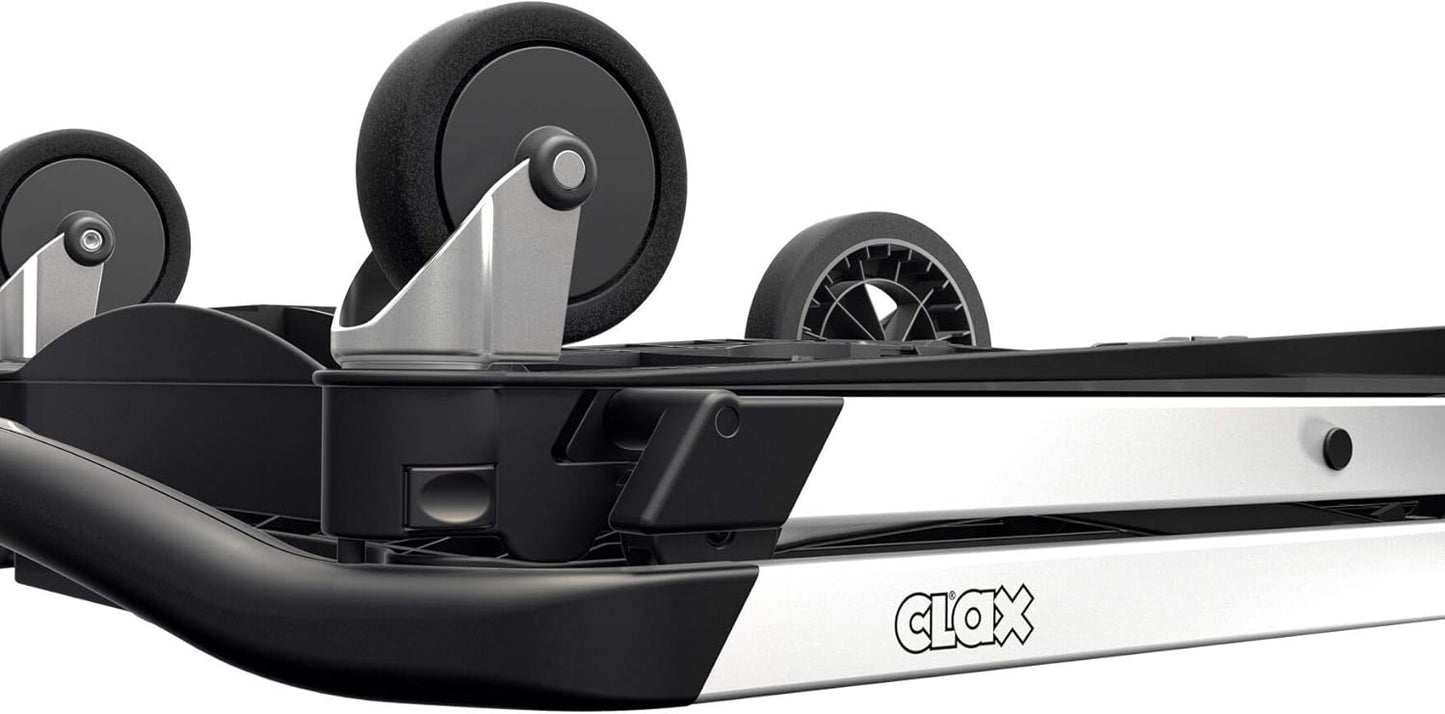 Chariots pliables, fonctionnels et polyvalents 2026 | Chariot pliable mobile | Chariot de courses avec boîte de rangement (noir)