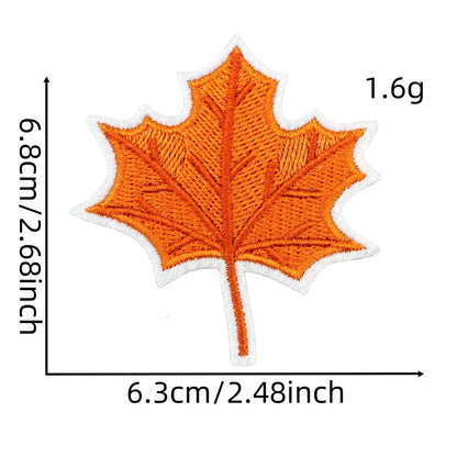 autumn harvest embroidered patches fall seasonal design iron on