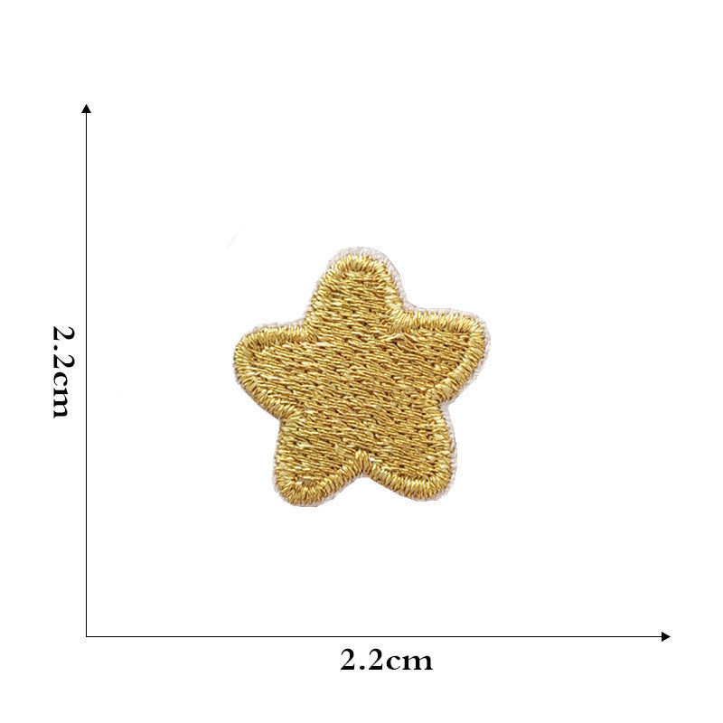 star rainbow embroidered patches peel and stick self adhesive