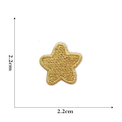 star rainbow embroidered patches peel and stick self adhesive