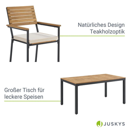 Ensemble de mobilier de jardin en bois d'acacia 2026 Rhodos