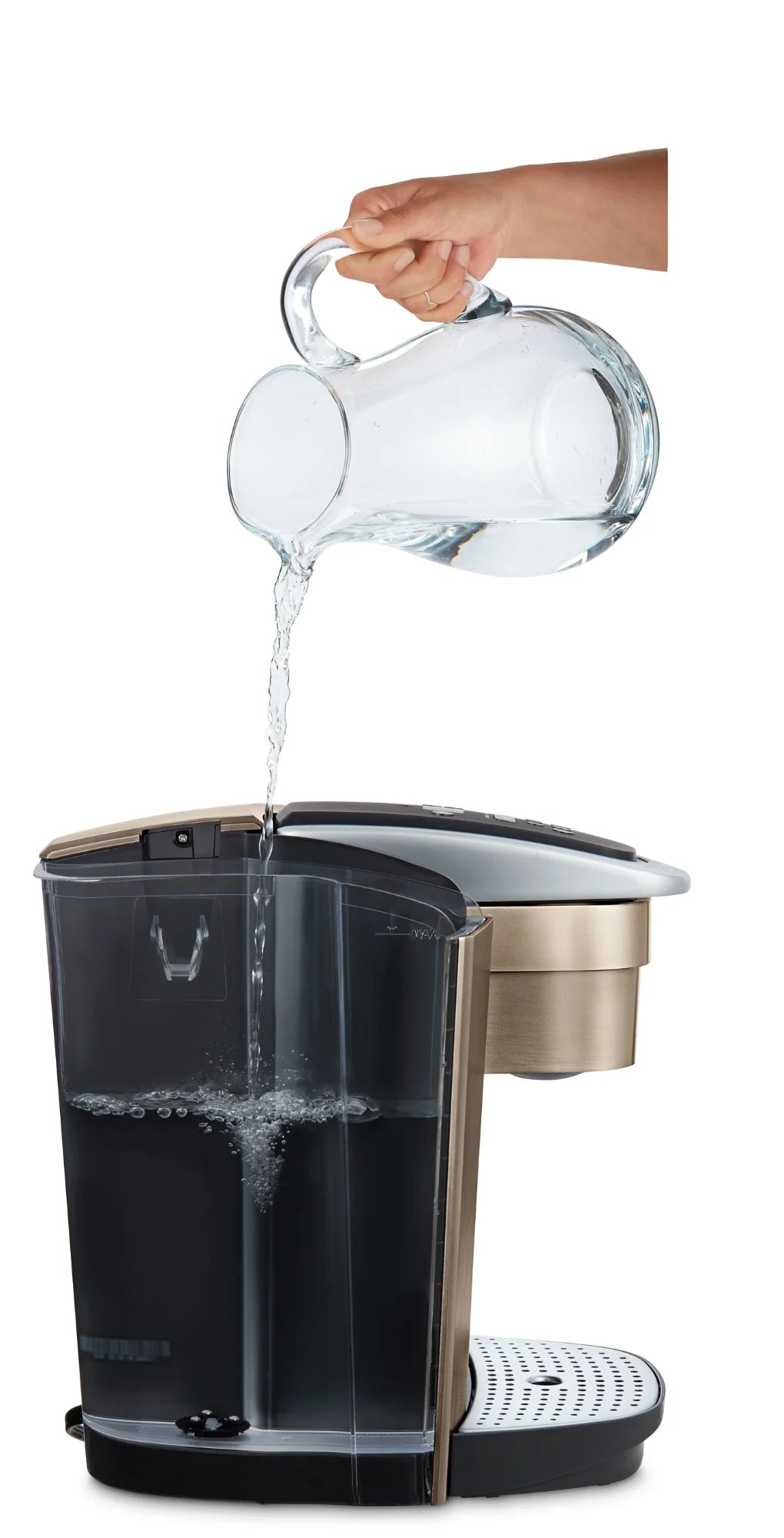 2026 Keurig K-Elite – Machine à Café à Dosettes K-Cup à Portion Unique, Finition Brossée Slate, Programmable pour Café Chaud et Glacé