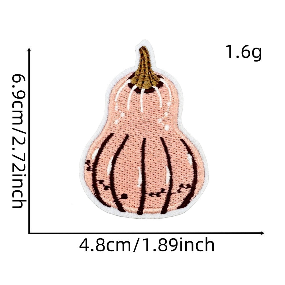 autumn harvest embroidered patches fall seasonal design iron on