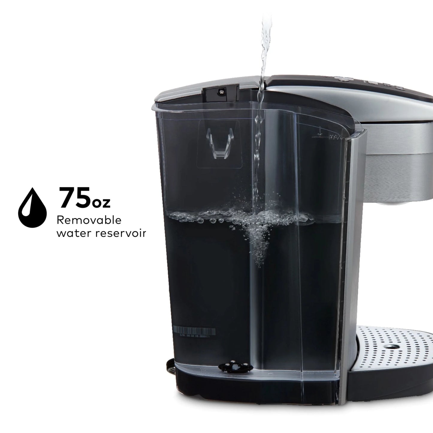2026 Keurig K-Elite – Machine à Café à Dosettes K-Cup à Portion Unique, Finition Brossée Slate, Programmable pour Café Chaud et Glacé