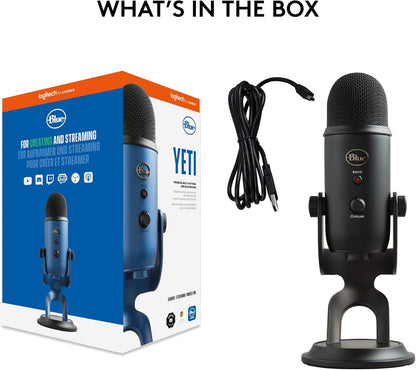 2026 Logitech for Creators Microphone USB Blue Yeti (Noir)