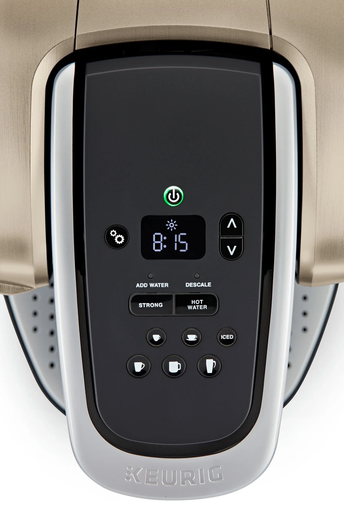 2026 Keurig K-Elite – Machine à Café à Dosettes K-Cup à Portion Unique, Finition Brossée Slate, Programmable pour Café Chaud et Glacé