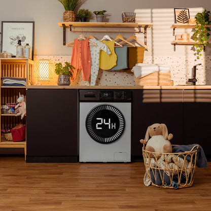 Cecotec Lave-Linge 9Kg Chargement Frontal Bolero Dresscode 9410 Inverter A. 1900W, 1400 tr/min Réglable, 16 Programmes, Faible Consommation d'Énergie, Vapeur, Stérilisation du Linge