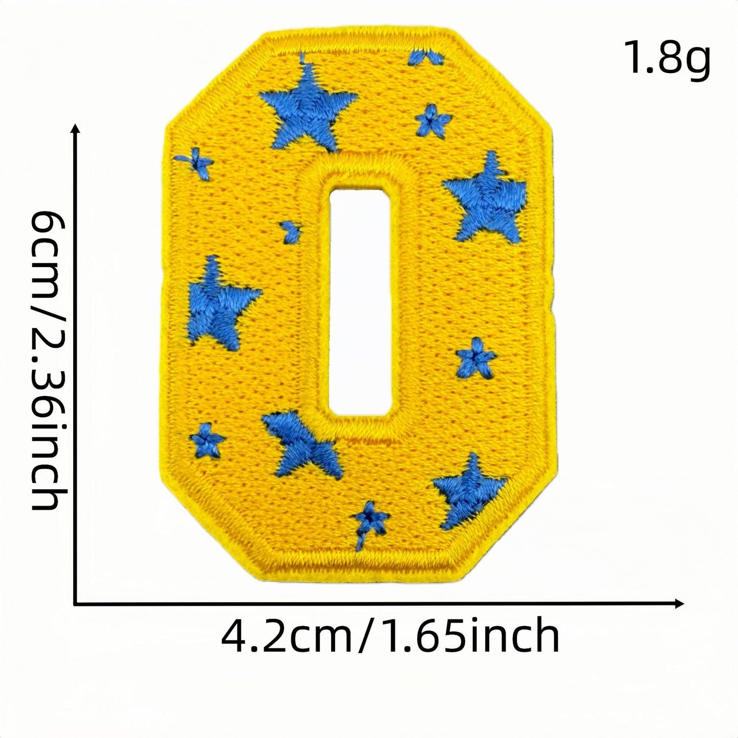 26 letter embroidered patches polka dot pattern A to Z iron on