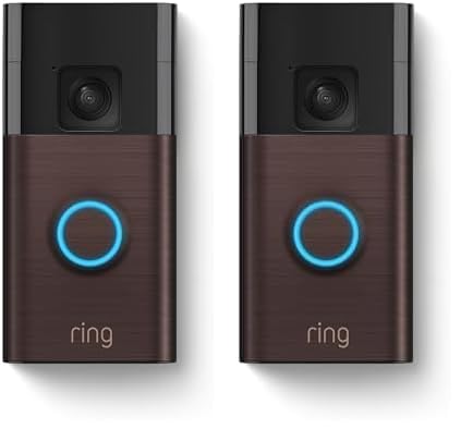 2026 Ring Sonnette Vidéo sur Batterie, Vidéo Plein Pied, Vue en Direct avec Audio Bidirectionnel et Détection de Mouvement (dernier modèle)