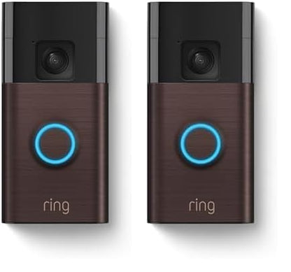 2026 Ring Sonnette Vidéo sur Batterie, Vidéo Plein Pied, Vue en Direct avec Audio Bidirectionnel et Détection de Mouvement (dernier modèle)