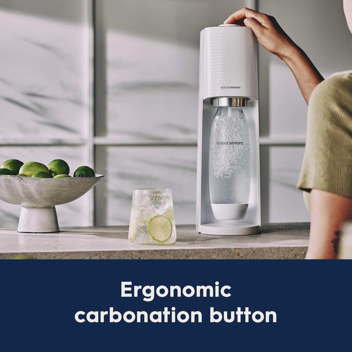 2026 SodaStream Terra Machine à Eau Pétillante Bundle (Noir), avec CO2, Bouteilles Compatibles Lave-Vaisselle et Arômes Bubly Drops