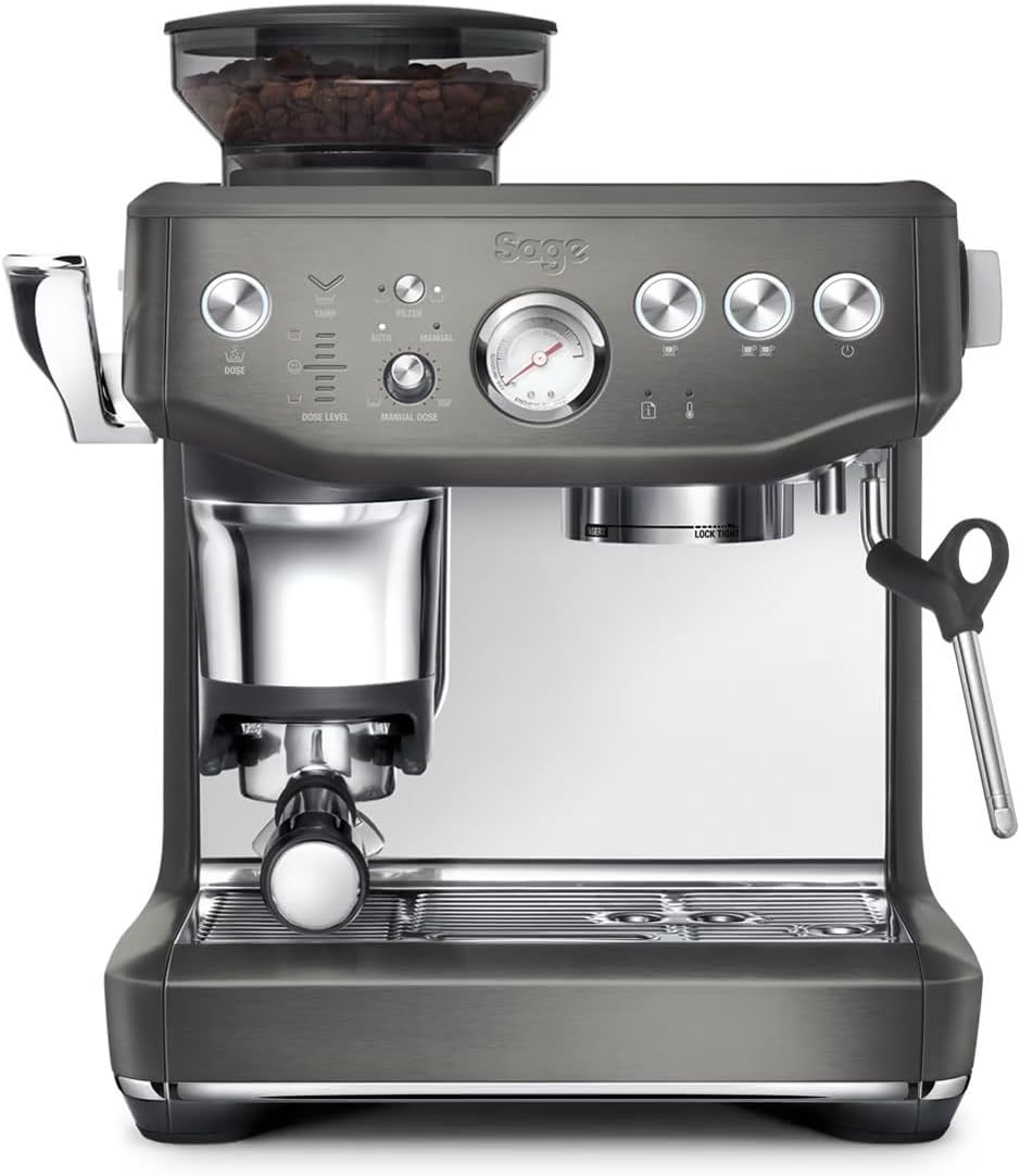 2026 Machine à Café Expresso avec Broyeur Intégré & Mousseur à Lait – Sage Barista Express Impress – Acier Inoxydable Brossé, Expérience Barista à Domicile