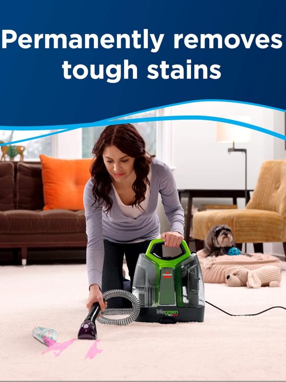 2026 BISSELL Little Green Proheat 2513E – Nettoyeur Portable Chauffant, Détachant Tapis & Tissus, Performance Pro, Édition Limitée