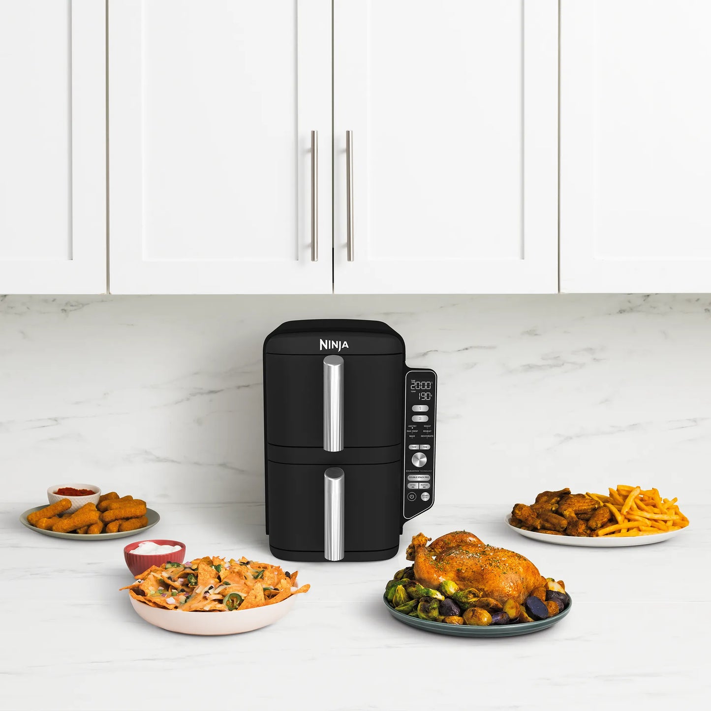 2026 Friteuse à Air Ninja DoubleStack XXXL 9,5 L à 2 Tiroirs