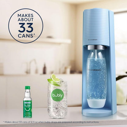 2026 SodaStream Terra Machine à Eau Pétillante Bundle (Noir), avec CO2, Bouteilles Compatibles Lave-Vaisselle et Arômes Bubly Drops