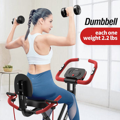 Vélo d'entraînement pliable Pooboo 3 en 1 pour la maison, supportant jusqu'à 136 kg (300 lb).